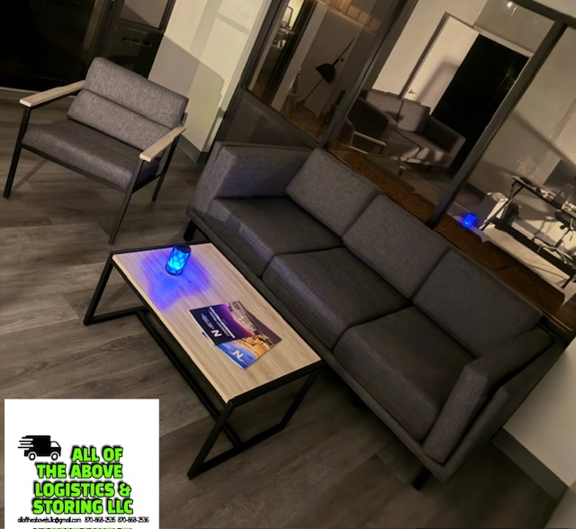 couch and matching seat for sale